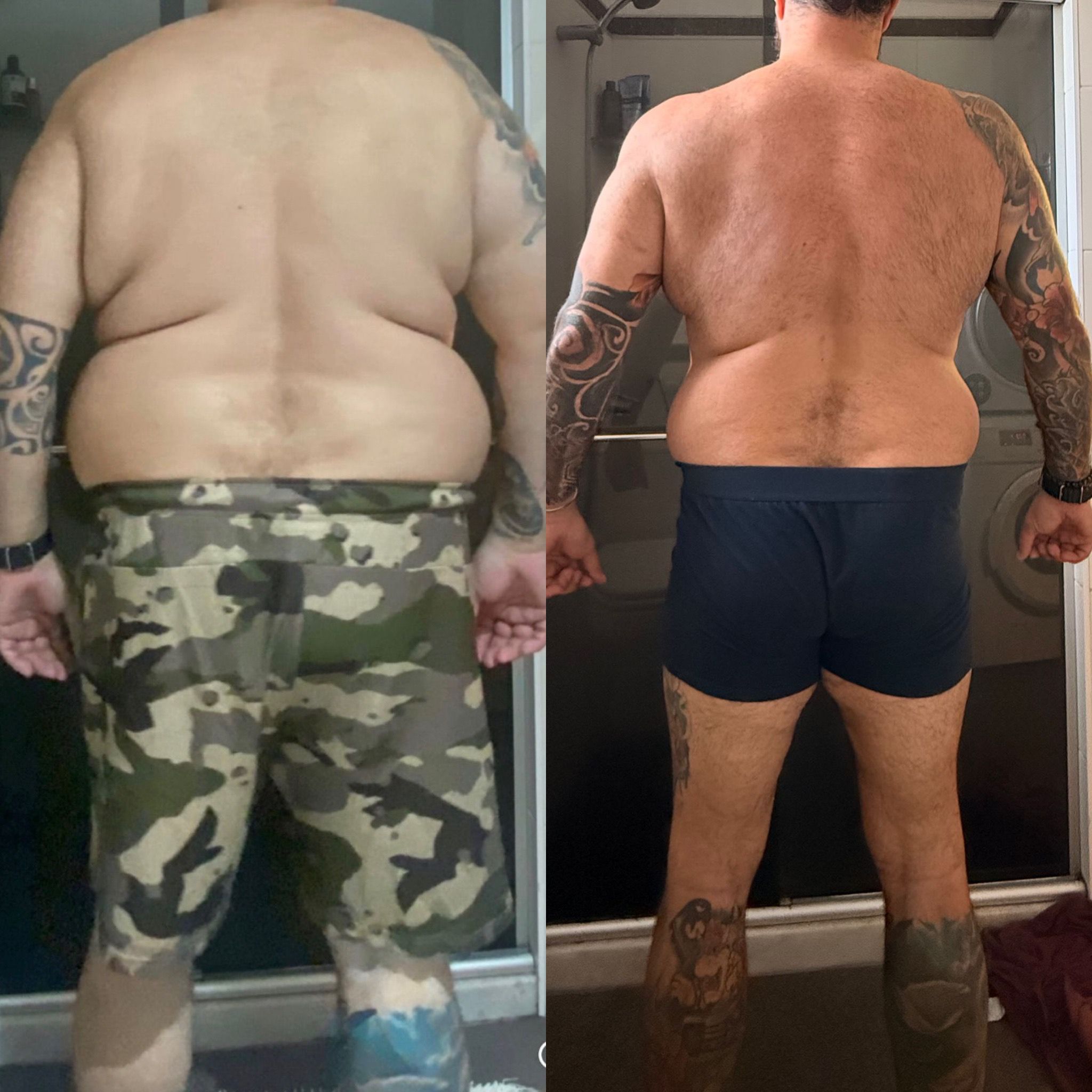 Antes y después: Quema de grasa